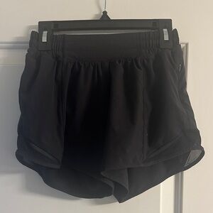 lululemon athletica Hotty hot low rise 4 inch Black Athletic Shorts